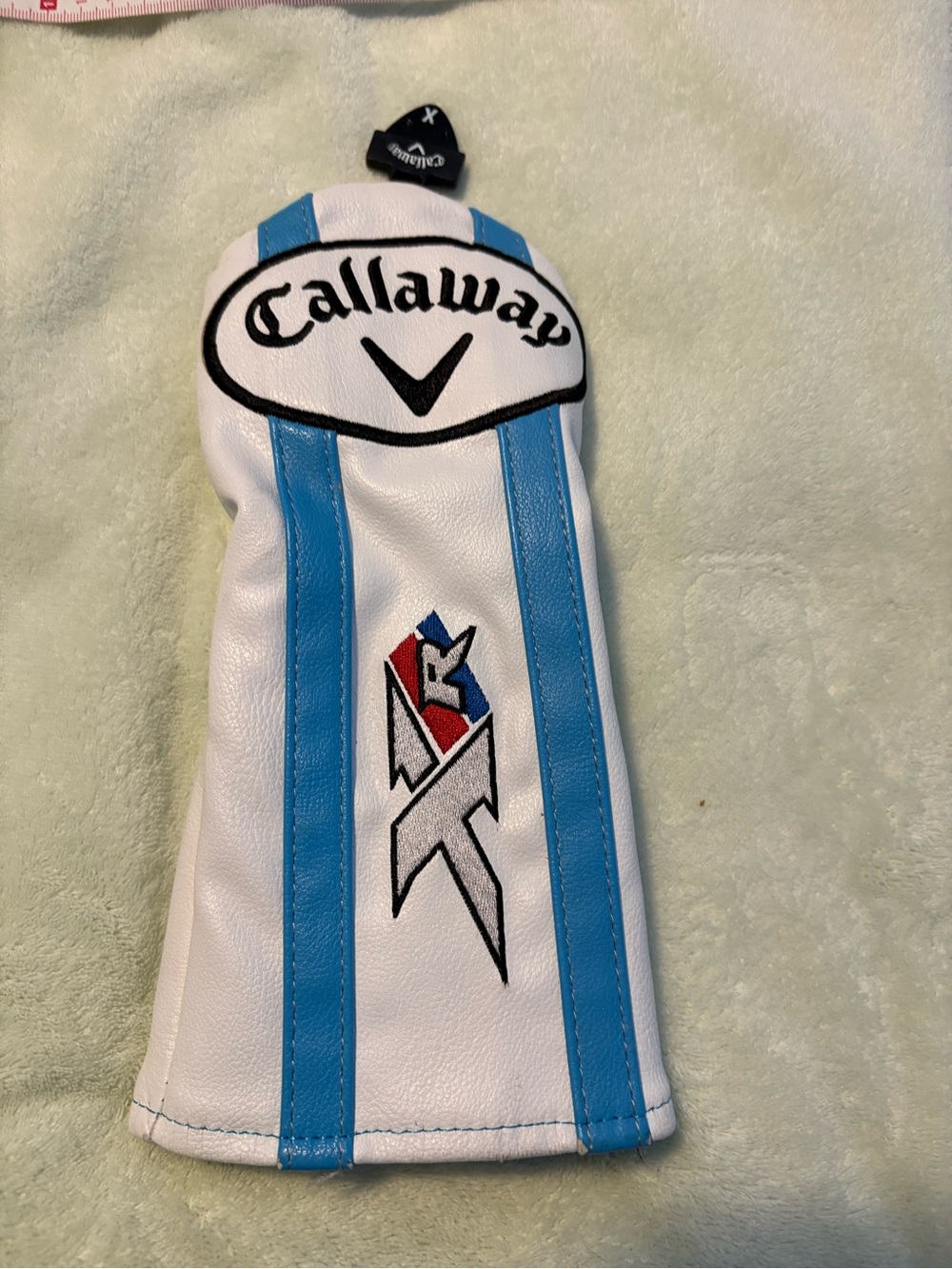 Callaway White Golf Driver Headcover with Black Logo